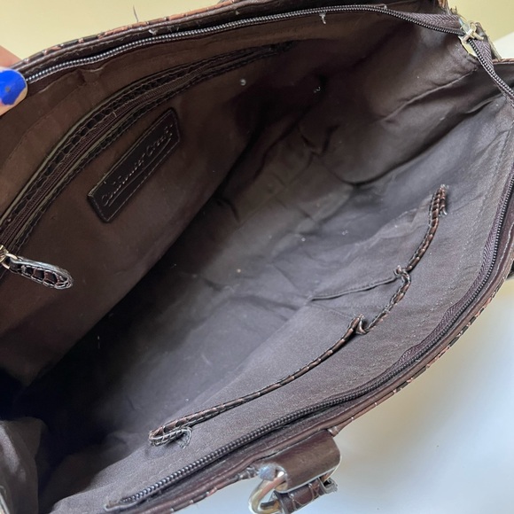 Coldwater Creek Faux Alligator Print Large Tote Bag - Picture 5 of 9